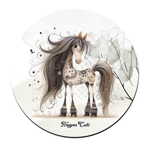 Szépséges furi lovas mintás pohár alátét, , , MESKA