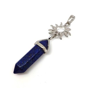 Vogel medál fém nap Lapis lazuli 8x35mm, Ékszer, Nyaklánc, Medál, , MESKA