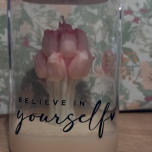 Üvegbezárt tulipáncsokor - Meska.hu