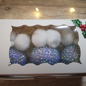 világoskék karácsonyi gömb - karácsony - karácsonyi lakásdekoráció - karácsonyfadíszek - Meska.hu