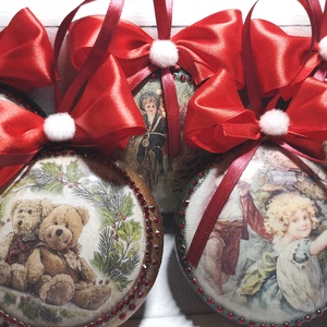 Karácsonyi medalion, Karácsony, Karácsonyi lakásdekoráció, Karácsonyfadíszek, , MESKA