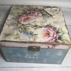 Virágos doboz, Otthon & Életmód, Tárolás & Rendszerezés, Doboz, , MESKA