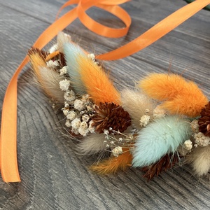 Szárazvirág fejdísz - Meska.hu