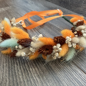 Szárazvirág fejdísz - ruha & divat - hajdísz & hajcsat - hajdísz - Meska.hu