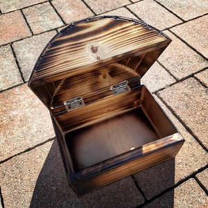 Wooden Chest - Natúr fa kincsesláda - otthon & életmód - tárolás & rendszerezés - doboz - Meska.hu