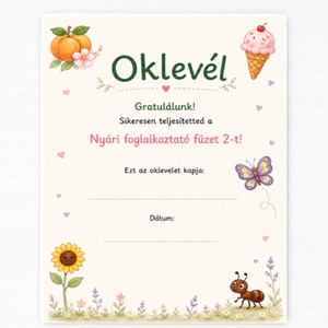 Kalandos Napok � Nyári foglalkoztató füzet 2. - 40 oldalas nyomtatható PDF - Letölthető - 3�4 éves gyerekeknek  - könyv & zene - könyv - Meska.hu