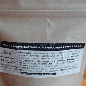 Medvehagymás kucsmagomba leves 1 fő - élelmiszer - gasztro ajándékcsomag - Meska.hu
