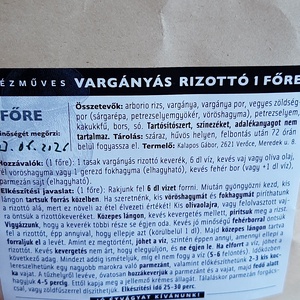 Vargányás rizottó 1 fő - élelmiszer - gasztro ajándékcsomag - Meska.hu