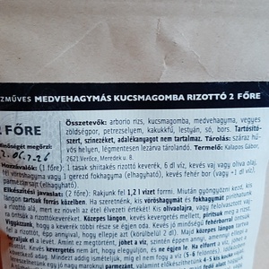 Medvehagymás kucsmagomba rizottó 2 fő - élelmiszer - gasztro ajándékcsomag - Meska.hu