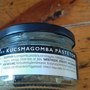 Kucsmagomba pástétom 210 g - élelmiszer - gasztro ajándékcsomag - Meska.hu