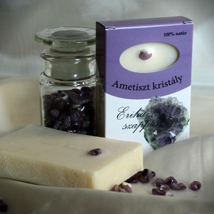 Ametiszt kristály szappan -  - Meska.hu