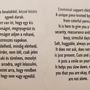 Érzelmi támogató csirke - játék & sport - plüssállat & játékfigura - madár - Meska.hu