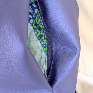 Gymbag / tornazsák fazon / hátizsák / kék / oldalsó rejtett zsebbel - táska & tok - hátizsák - hátizsák - Meska.hu