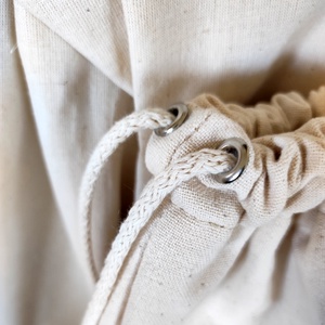 Gymbag / tornazsák fazon / hátizsák / natúr színben / oldalsó rejtett zsebbel - táska & tok - hátizsák - hátizsák - Meska.hu