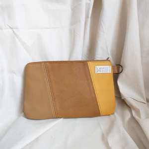 Lara boritéktáska csuklópánttal / kis táska / clutch / textilbőr , Táska & Tok, Kézitáska & válltáska, Kézitáska, Varrás, MESKA