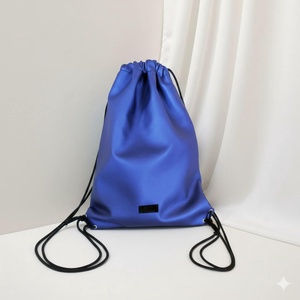 Gymbag / tornazsák fazon / hátizsák / kék / oldalsó rejtett zsebbel - Meska.hu