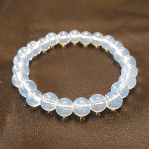 Pompás opál bogyós karkötő gumis(8 mm), Ékszer, Karkötő, Bogyós karkötő, , MESKA