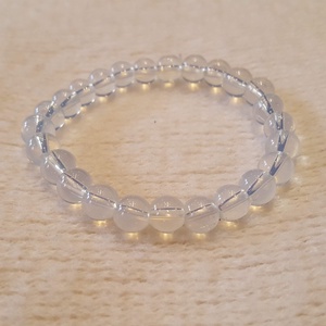 Pompás opál bogyós karkötő gumis(8 mm) - ékszer - karkötő - bogyós karkötő - Meska.hu