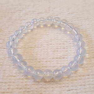 Pompás opál bogyós karkötő gumis(8 mm) - ékszer - karkötő - bogyós karkötő - Meska.hu