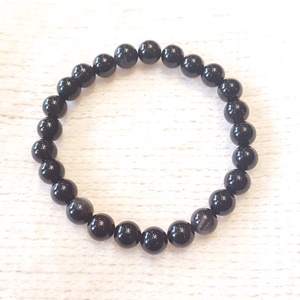Pompás ónix bogyós karkötő gumis(8 mm) - ékszer - karkötő - bogyós karkötő - Meska.hu