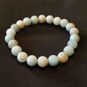 Pompás amazonit ásvány bogyós karkötő gumis(8 mm) - ékszer - karkötő - bogyós karkötő - Meska.hu