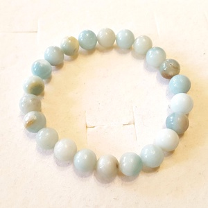 Pompás amazonit ásvány bogyós karkötő gumis(8 mm) - ékszer - karkötő - bogyós karkötő - Meska.hu