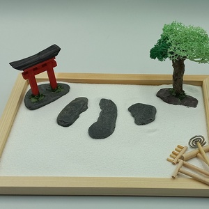 Japán kert (kis) - torii kapuval és fával - diy (csináld magad) - egységcsomag - Meska.hu