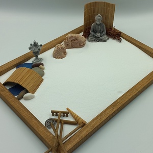 Japán kert (nagy)- híddal, patakkal, lámpással és Buddhával - Meska.hu