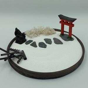 Japán kert (kicsi)- Torii kapuval és Buddhával - diy (csináld magad) - egységcsomag - Meska.hu