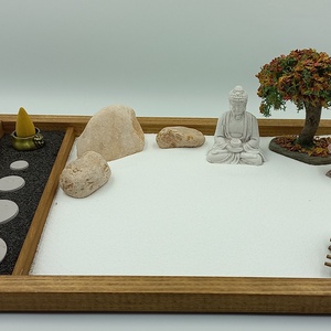 Japán kert (nagy)- füstölővel, Buddhával és őszi fával - diy (csináld magad) - egységcsomag - Meska.hu