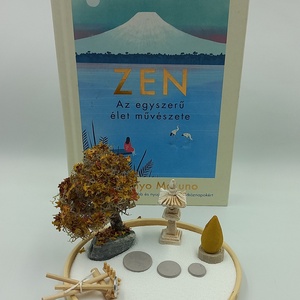 Japán kert (mini)- őszi fával, füstölővel és kőlámpással - diy (csináld magad) - egységcsomag - Meska.hu