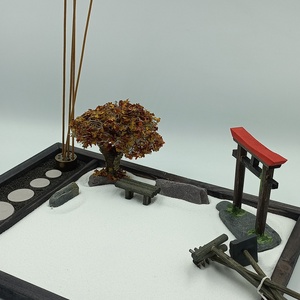 Japán kert (közepes)- torii kapuval, őszi fával, paddal és füstölővel  - diy (csináld magad) - egységcsomag - Meska.hu