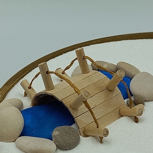 Japánkert kiegészítő - rövid patak híddal - diy (csináld magad) - egységcsomag - Meska.hu