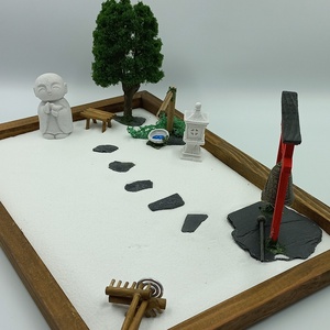 Japánkert (nagy)- harangos torii kapuval, Dzsizó szerzetessel, fával és kőlámpással, Otthon & Életmód, Dekoráció, Dísztárgy, Mindenmás, MESKA