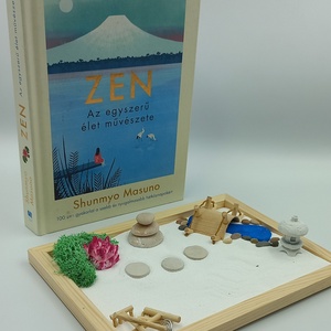 Japánkert (kicsi)- lótusszal, patakkal, híddal, csobogóval és kőlámpással - Meska.hu