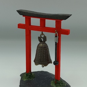 Torii kapu haranggal - Japánkert kiegészítő  - otthon & életmód - dekoráció - asztal és polc dekoráció - japánkert - Meska.hu