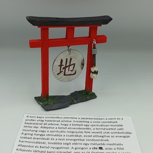 Torii kapu gonggal - Japánkert kiegészítő - otthon & életmód - dekoráció - asztal és polc dekoráció - japánkert - Meska.hu
