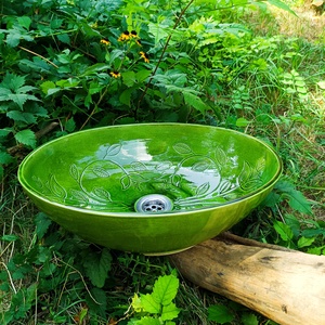 Kerámia mosdótál - otthon & életmód - fürdőszoba - mosdótál - Meska.hu