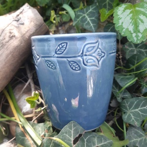 Pohár fekvő tulipános - otthon & életmód - fürdőszoba - szappantartó - Meska.hu