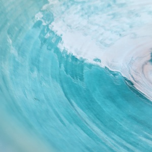 Kerámia mosdótál turkiz - otthon & életmód - fürdőszoba - mosdótál - Meska.hu