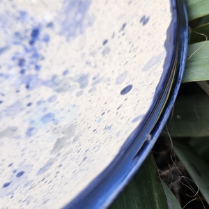 Kerámia mosdótál fröcskölt mintával  - otthon & életmód - fürdőszoba - mosdótál - Meska.hu