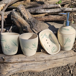 Fürdőszobai kiegészítő szett - Meska.hu