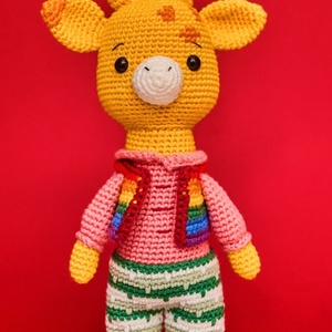 Zsiráf szivárvány mellényben, Játék & Sport, Plüssállat & Játékfigura, Zsiráf, , MESKA