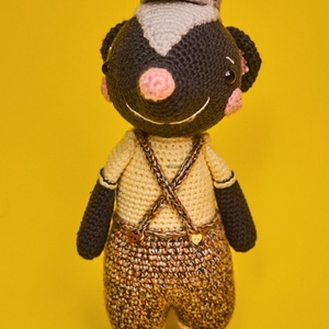 Horgolt vidám bűzös borz, Játék & Sport, Plüssállat & Játékfigura, Más figura, Horgolás, Varrás, MESKA