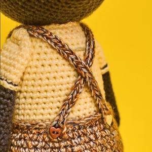 Horgolt vidám bűzös borz - játék & sport - plüssállat & játékfigura - más figura - Meska.hu