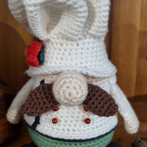 A séf horgolt gnóm figura, Játék & Sport, Plüssállat & Játékfigura, Ember, , MESKA