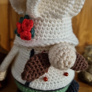 A séf horgolt gnóm figura - játék & sport - plüssállat & játékfigura - ember - Meska.hu