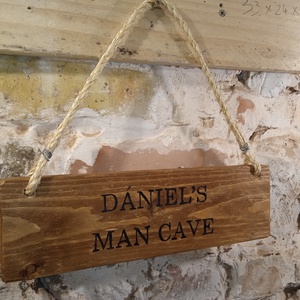 Man cave tábla - Meska.hu