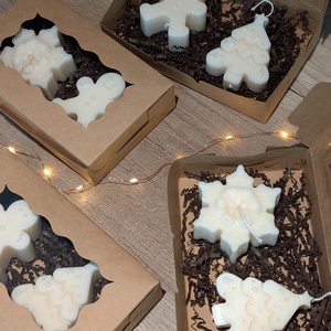 Karácsonyi box, Karácsony, Karácsonyi lakásdekoráció, Karácsonyi illatgyertya, mécses, Gyertya-, mécseskészítés, MESKA