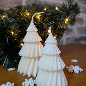 Karácsonyfa gyertyák - karácsony - karácsonyi lakásdekoráció - karácsonyi illatgyertya, mécses - Meska.hu